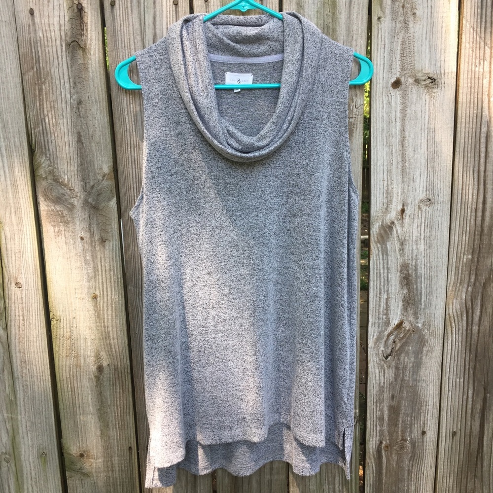 Lou & Grey Sleeveless Cowl Neck Sweater Size L